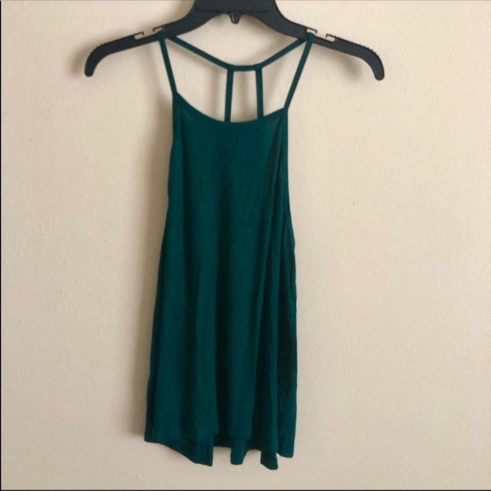 Green Ribbed Tank